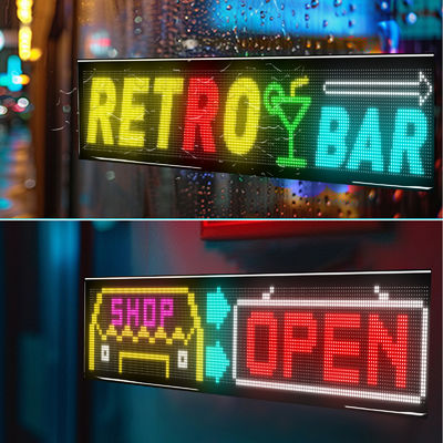 উচ্চ উজ্জ্বলতা 3500 নিট LED নমনীয় স্ক্রিন ব্লুটুথ সংযোগ 1330x192mm